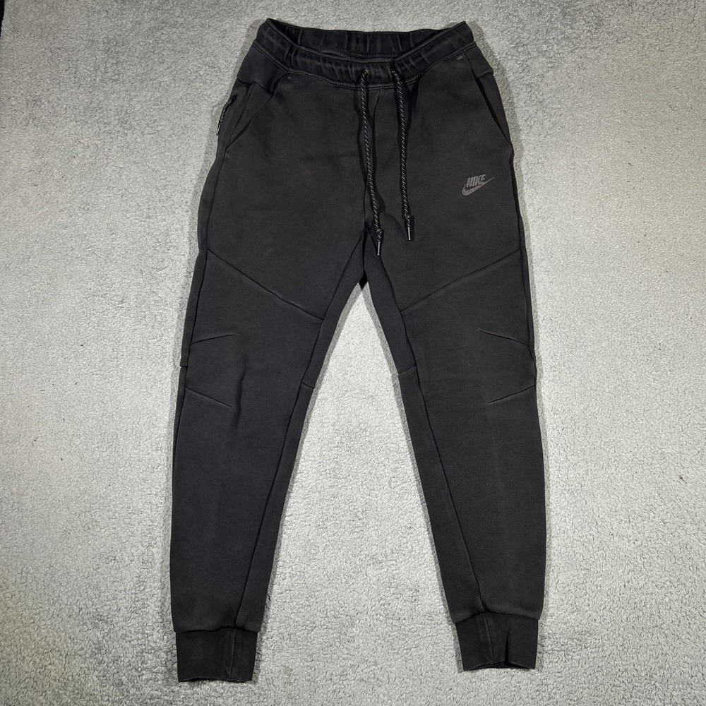 Nike Tech Black Fleece Joggers Mens Size Medium Sweatpants Zip Pocket HV0959-010